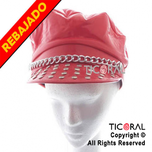 SOMB VISERA ROJA TACHAS Y CADENA HS733-3 x 1