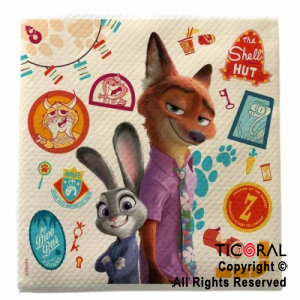 ZOOTOPIA SERVILLETAS PREMIUM x 20