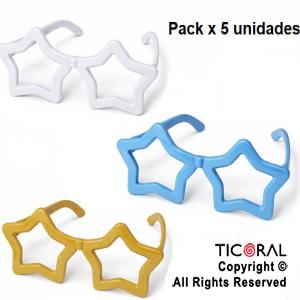 ANTEOJO ESTRELLA ARGENTINA PACK x 5 UNIDADES