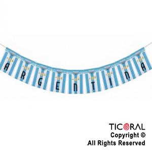 BANDERIN CAMISETA ARGENTINA TELA SUBLIMADA X 1.50 MTS