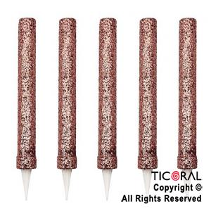 BENGALA CON GIBRE ROSA GOLD X 5