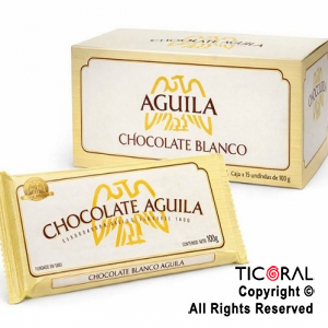 CHOCOLATE TAZA AGUILA BLANCO 15 X 100 GRS