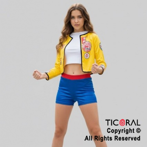 DISFRAZ GUERRERAS K POP RUMY CHAQUETA AMARILLA ADOLESCENTE x 1