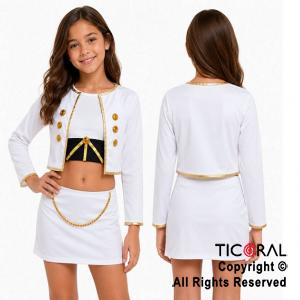 DISFRAZ GUERRERAS K POP ZOEY MIRA CHAQUETA BLANCA TALLE 2