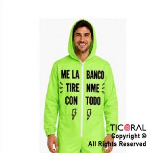 MAMELUCO VERDE FLUO ADULTO L / XXL