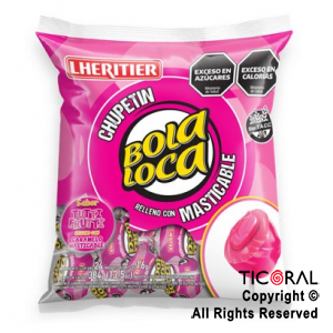 CHUPETIN BOLALOCA TUTTI FRUTTI X 24 UNIDADES (16GR C/U)  X 1