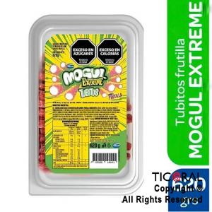 MOGUL EXTREME TUBITOS FRUTILLA 620 GR