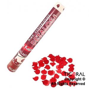 LANZAPAPELITOS 40 CM PETALOS ROJOS