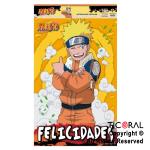 Mantel Plástico Cumpleaños Infantil Personajes Disney Color Naruto