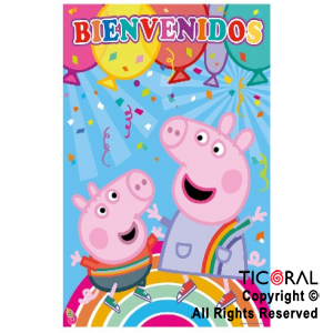 13 pegatinas comestibles de Peppa Pig para el cumpleaños de tu