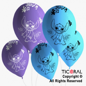 12 globos de fiesta de cumpleaños Lilo Stitch, decoraciones de