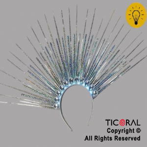 VINCHA DESTELLOS LUMINOSA PLATA x 1