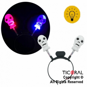 VINCHA 2 CALAVERAS LUMINOSA X 1