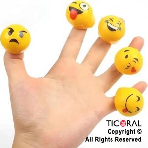 ANILLO EMOTICONES SILICONA LUMINOSO X 36