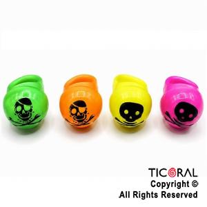ANILLO CALAVERA SILICONA LUMINOSO X 36 UNIDADES