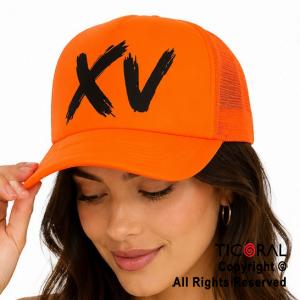 SOMBRERO GORRA IMPRESO XV FLUO NARANJA CAP x 1