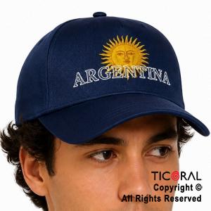 SOMBRERO GORRA ARGENTINA AZUL CON SOL