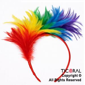 VINCHA PLUMAS MULTICOLOR x 1