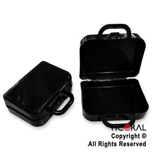 MINI VALIJITA PLASTICA NEGRO (14 X 4,5 X 10)