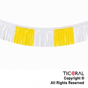 BANDERIN PLASTICO PAPAL COMUNION FLECOS X 2.14 MTS