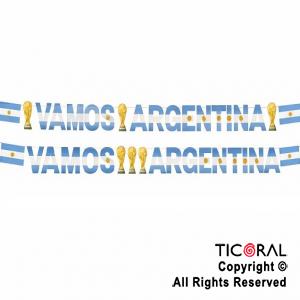 BANDERIN VAMOS ARGENTINA COPA DEL MUNDO x 1