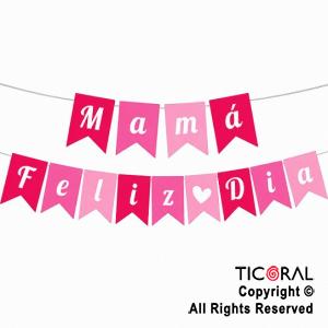 BANDERIN FELIZ DIA MAMA (BAMAMA)