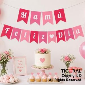 BANDERIN FELIZ DIA MAMA (BAMAMA)