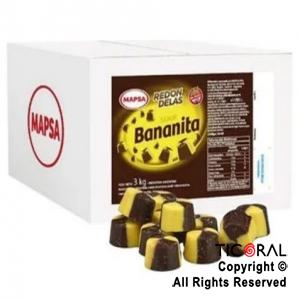 BOMBON REDONDELAS BANANITA CAJA X 3KG MAPSA
