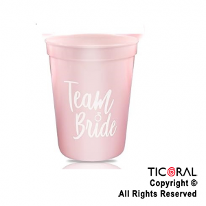 VASOS TEAM BRIDE ROSA 260 ML X 6 UNIDADES (U24-130) x 1