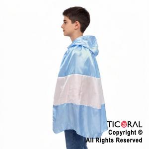 CAPA BANDERA DE ARGENTINA CON CAPUCHA TALLE UNICO NI�O