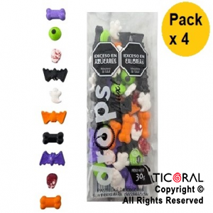 DROPS MIX HALLOWEEN 35 GR X 4 PAQUETES