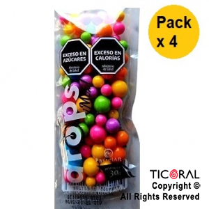 DROPS MIX NEON 35 GR x 4 PAQUETES