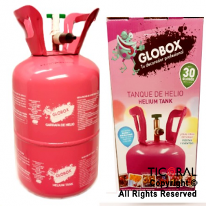 GARRAFA DE GAS HELIO DESCARTABLE (30 GLOBOS) GLOBOX x 1