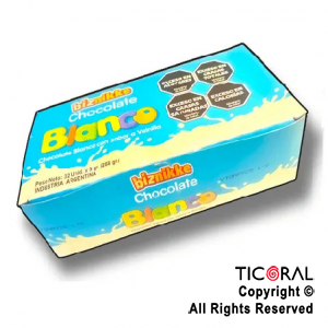CHOCOLATE BIZNIKKE BLANCO 9 GR X 32 UNIDADES