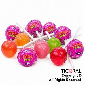 CHUPETIN COSMOS MEGA CON CHICLE SURTIDO X 24 UNIDADES