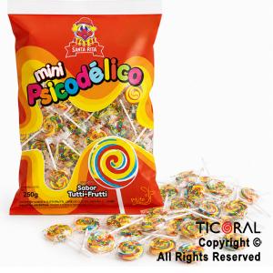 CHUPETIN MINI PALETA PSICODELICA X 50 UNIDADES