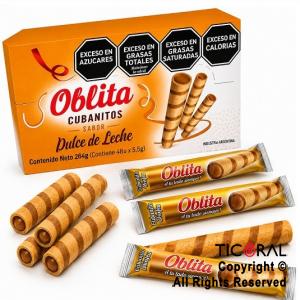 CUBANITO OBLITA DULCE DE LECHE X 48 UNIDADES