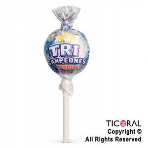 CHUPETIN PELOTITAS TRICAMPEONES X 50 UNIDADES