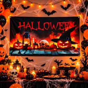 BANDERA HALLOWEEN 70 CM X 1 MT