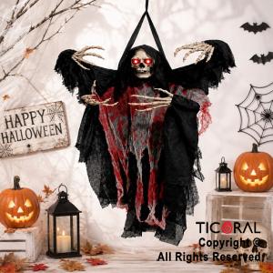 ADORNO COLGANTE HAUNTER CON LUZ Y SONIDO 100 CM (U2603-106) HALLOWEEN