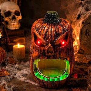 CALABAZA DE TERROR CON MOVIMIENTO DE DIENTES SONIDO Y LUZ (HDA-1001)