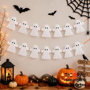 GUIRNALDA FANTASMA BLANCO HALLOWEEN (10673)