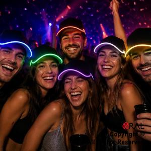 SOMBRERO GORRA TRUCKER LED MULTICOLOR CAP x 1