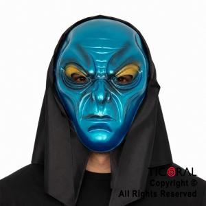 MASCARA ALIEN METALIZADO CON CAPUCHA