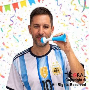CORNETA BOCINA VUVUZELA ARGENTINA 18.5 CM 7052AR
