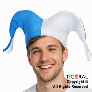 SOMBRERO JERSEY 2 PUNTAS CON FLECOS ARGENTINA  x 1