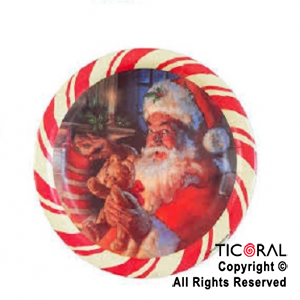 PLATO NAVIDAD PAPA NOEL CHICO x 10