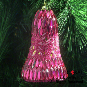 ADO CAMPANA DECORADA FUCSIA HS2536 x 1