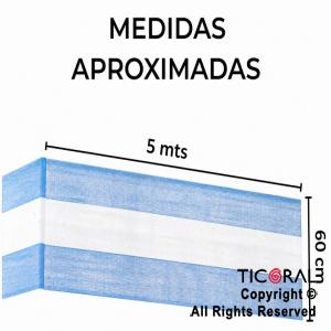 BANDERA ARGENTINA BALCON ANCHO 60CM X LARGO 5MT