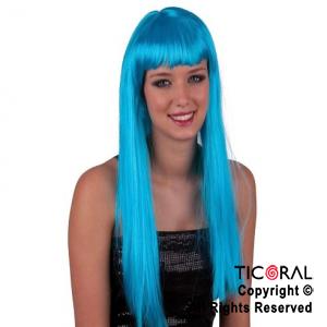 PELUCA LACIA LARGA CELESTE x 1